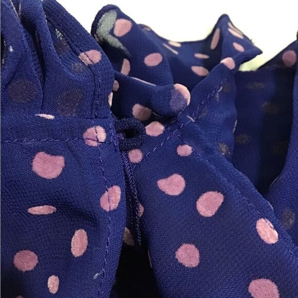 Anthropologie Three Floor Polka Dot Asymmetrical Hem Dress New Size 0 - Picture 12 of 12